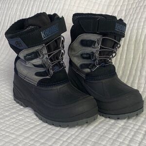 Khombu Leather Faux Fur Snow Boots